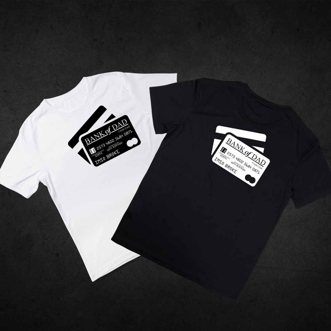 Bank of Dad T-shirt BUNDLE Set