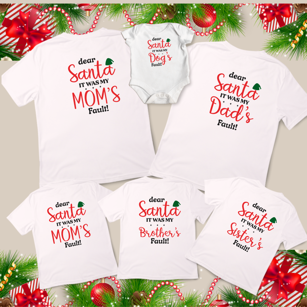 Dear Santa Family Christmas T-Shirts