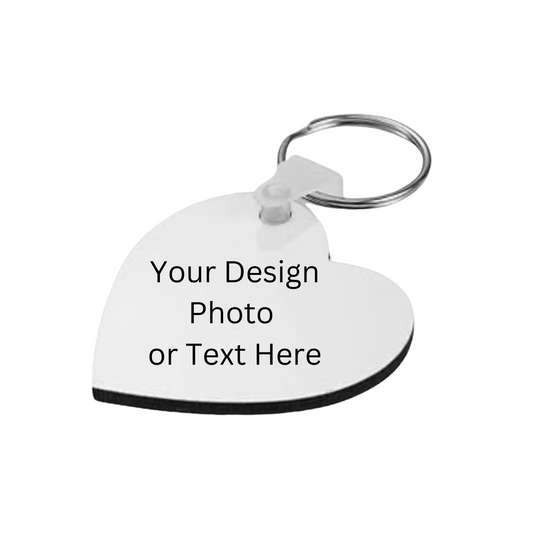 Heart Shaped photo Key Chain