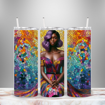 Mosiac Melody-Iris 20oz Tumbler