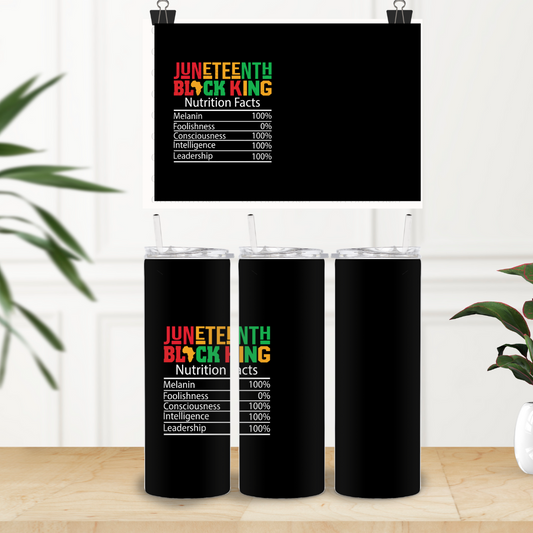 Juneteenth Black King 20 oz Tumbler