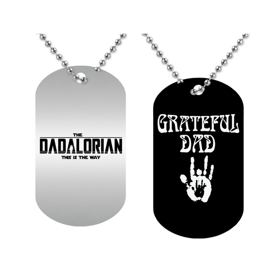 Guys Military Style Dog Tags