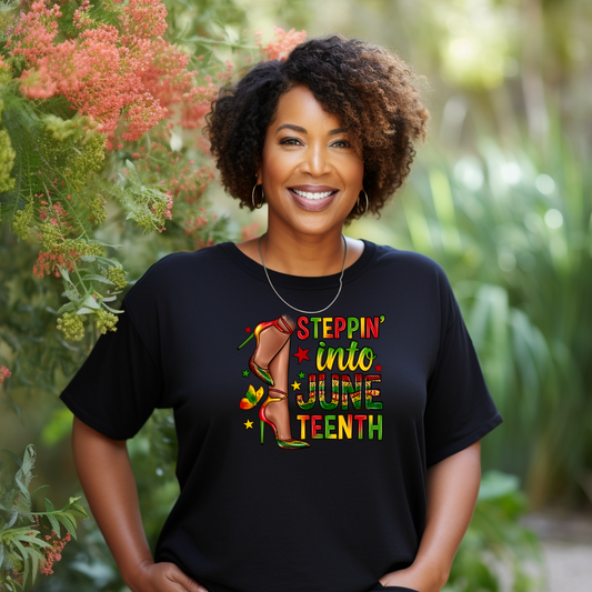 Stepping into Juneteenth Tshirt