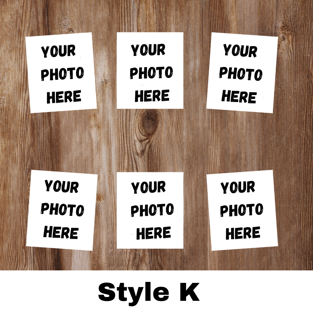 Wood grain Photo frame sublimation cups /tumbler