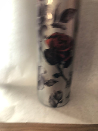 Pre Order Monochromatic Rose 20 oz handmade tumbler