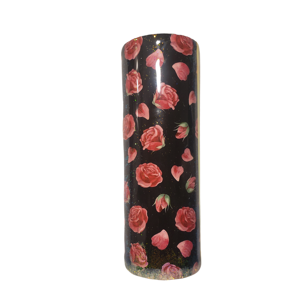 Rose 20oz handmade tumbler