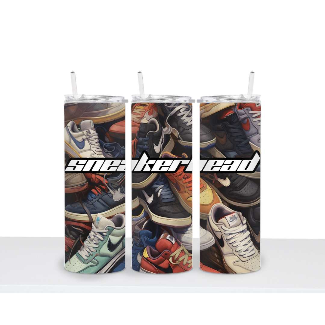 Sneaker head 20 oz tumbler