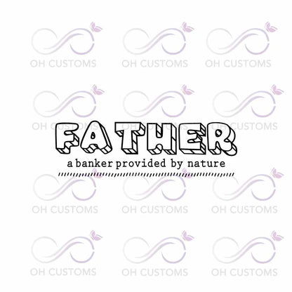 Father aka Banker by Nature T-shirt BUNDLE Set