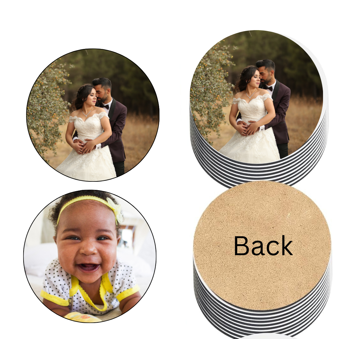 Custom 4 Inch Disposable Round Cardboard Coasters