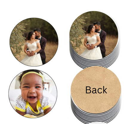 Custom 4 Inch Disposable Round Cardboard Coasters