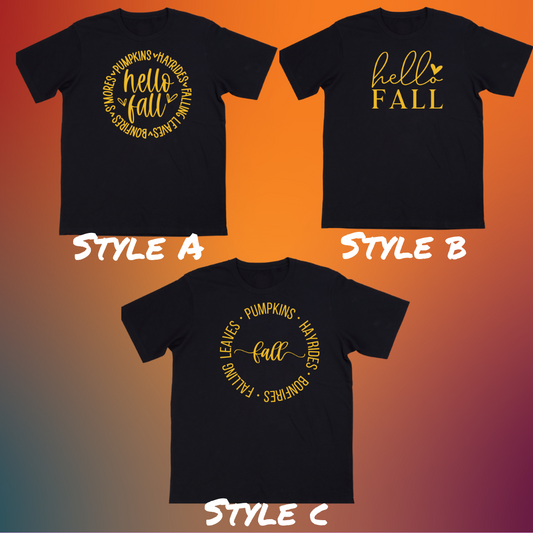 Fall Words T-Shirt