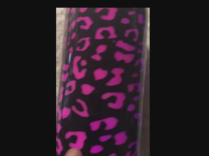 Pink & Black leopard peekaboo duoize tumbler