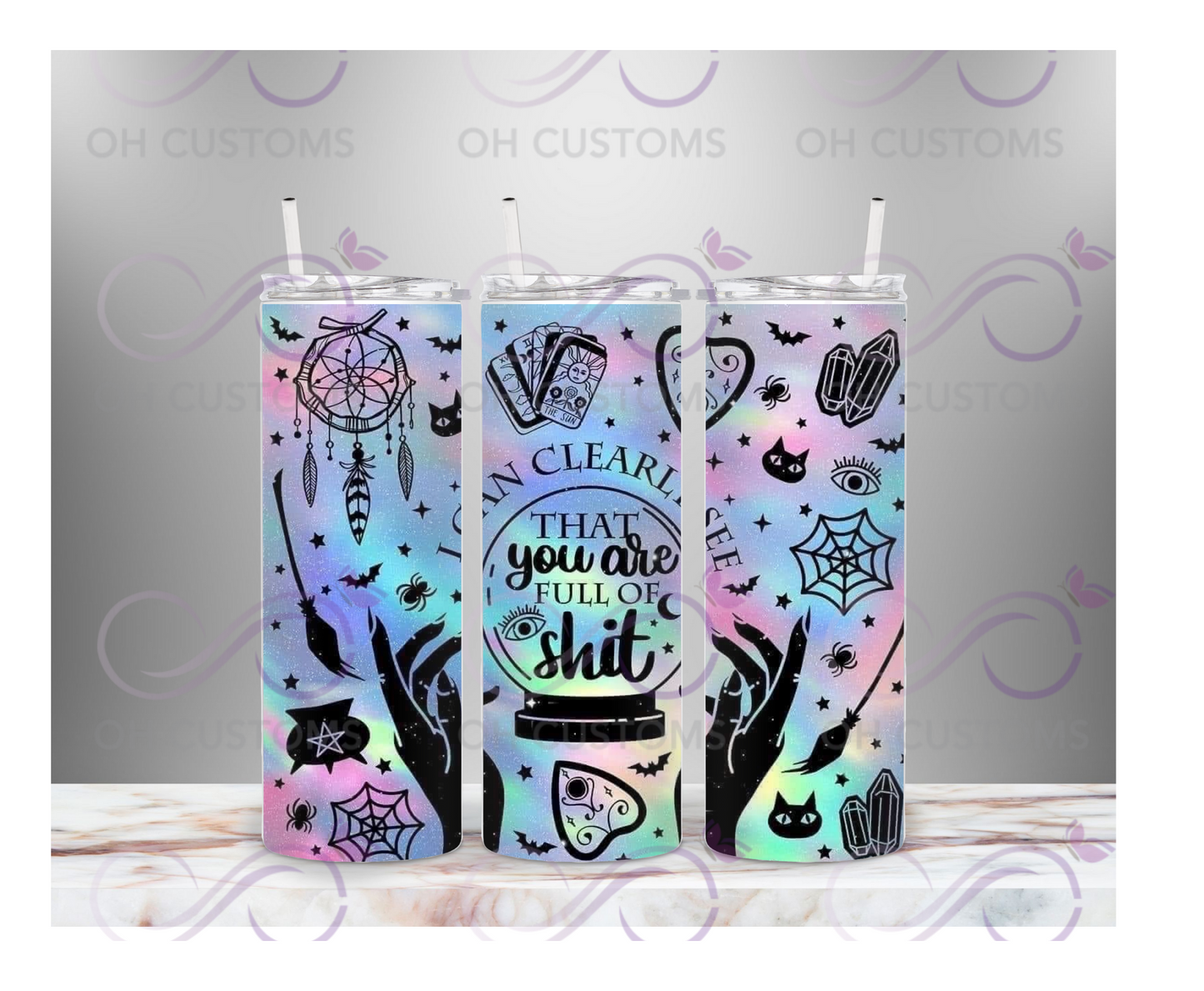 Clearly full of it Cup/Tumbler-Printed Designs