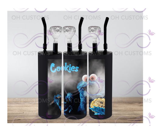 cookie monster cookie Cold smoke Cup/Tumbler-Printed Designs