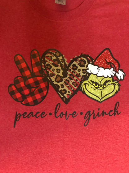 Peace Love & Grinch-Adult Size