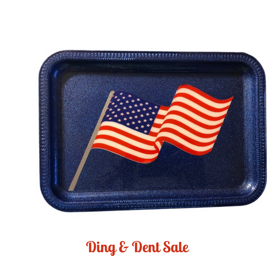 American Flag Tray-Ding & Dent